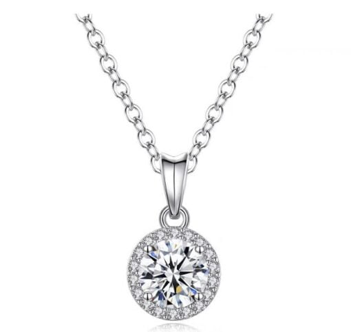 Dây chuyền Kim cương Moissanite Luxury