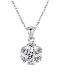 Dây chuyền Kim cương Moissanite (Flora)