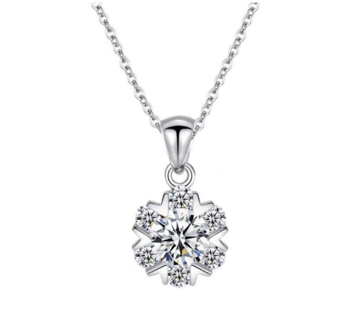 Dây chuyền Kim cương Moissanite (Flora)