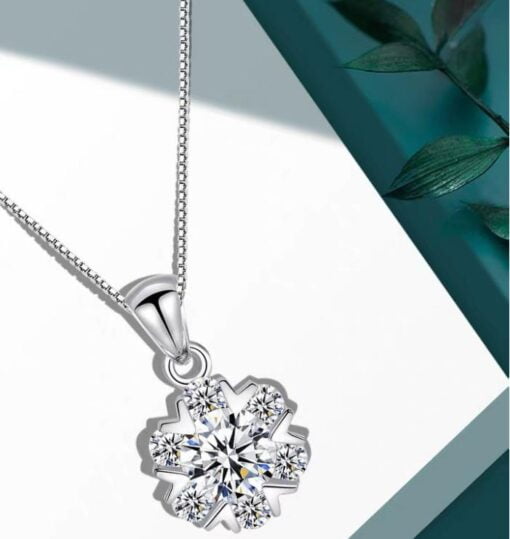 Dây chuyền Kim cương Moissanite (Flora)