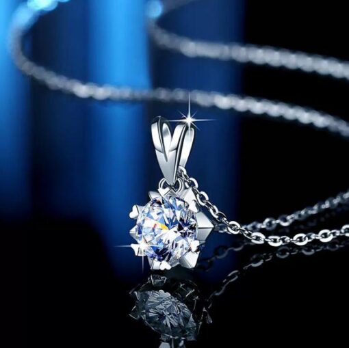 Dây chuyền Kim cương Moissanite (Isa)