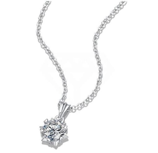 Dây chuyền Kim cương Moissanite (Isa)